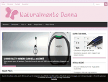Tablet Screenshot of naturalmentedonna.com